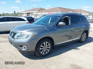 2015 Nissan Pathfinder Platinum with VIN 5N1AR2MM5FC714812, listed as a IAAI auction lot 42373778 with 100,356 mi miles and . Bid and sale history available at DreamBid. Image 2.