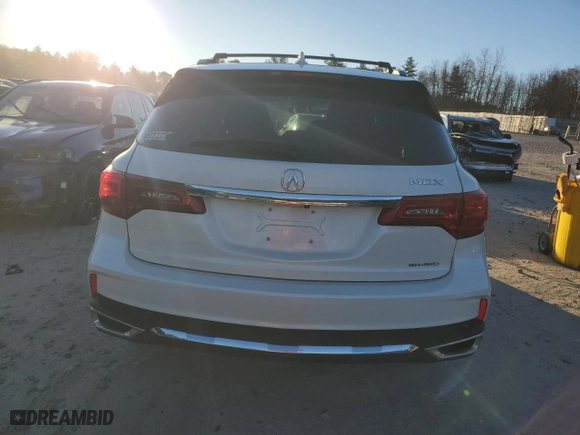 2017 Acura MDX w/Technology Pkg with VIN 5FRYD4H50HB005144, listed as a Copart auction lot 41598085 with 127,868 mi miles and Salvage Title. Bid and sale history available at carsss.com. Image 6.