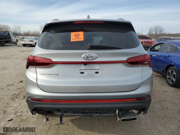 2023 Hyundai Santa Fe SEL with VIN 5NMS24AJ5PH628180, listed as a Copart auction lot 41862925 with 0 mi miles and Non Repairable. Bid and sale history available at carsss.com. Image 6.