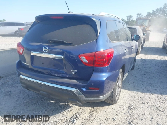 2017 Nissan Pathfinder SV z VIN 5N1DR2MM9HC616253, wystawiony jako IAAI lot #42333509 z przebiegiem 126 551 mil mil oraz . Historia ofert i sprzedaży dostępna na DreamBid. Obrazek 4.
