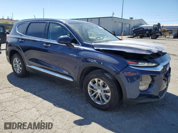 2019 Hyundai Santa Fe SE with VIN 5NMS23AD4KH080248, listed as a Copart auction lot 50587115 with 62,265 mi miles and Salvage Title. Bid and sale history available at carsss.com. Image 4.