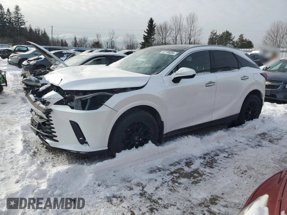 2023 Lexus RX with VIN 2T2BBMCAXPC008634, listed as a Copart auction lot 42759695 with 15,829 mi miles and Salvage Title. Bid and sale history available at carsss.com. Image 1.