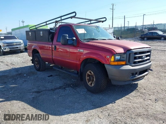 2001 Ford F-250 XL z VIN 1FTNF21L61EB59876, wystawiony jako IAAI lot #41773250 z przebiegiem 214 348 mil mil oraz . Historia ofert i sprzedaży dostępna na DreamBid. Obrazek 1.