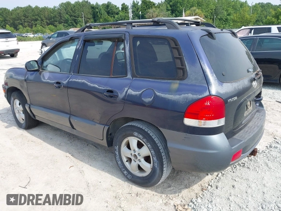 2005 Hyundai Santa Fe GLS with VIN KM8SC13D55U914499, listed as a IAAI auction lot 42587492 with 198,141 mi miles and . Bid and sale history available at DreamBid. Image 3.