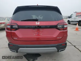 2023 Honda Pilot Elite with VIN 5FNYG1H87PB016383, listed as a Copart auction lot 43876635 with 0 mi miles and Salvage Title. Bid and sale history available at carsss.com. Image 6.