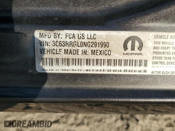 2022 Ram 3500 Tradesman z VIN 3C63RRGL0NG291990, wystawiony jako Copart lot #85342264 z przebiegiem 118 160 mil mil oraz Szkoda całkowita • Salvage title. Historia ofert i sprzedaży dostępna na DreamBid. Obrazek 14.