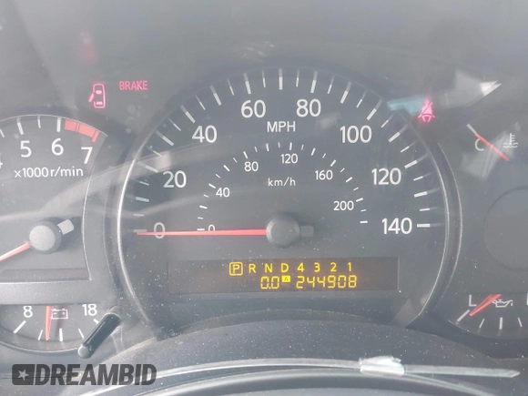 2005 Nissan Titan SE with VIN 1N6BA07B35N544612, listed as a IAAI auction lot 41352089 with 244,908 mi miles and . Bid and sale history available at DreamBid. Image 15.