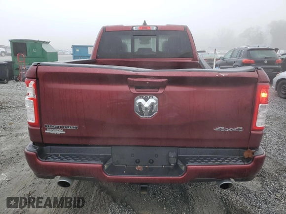 2022 Ram 1500 Big Horn with VIN 1C6SRFBT7NN432367, listed as a Copart auction lot 79211144 with 38,915 mi miles and Salvage title. Bid and sale history available at DreamBid. Image 6.