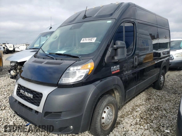 2022 Ram ProMaster Cargo with VIN 3C6LRVBG6NE113371, listed as a Copart auction lot 76282374 with 65,101 mi miles and Clean Title. Bid and sale history available at DreamBid. Image 1.