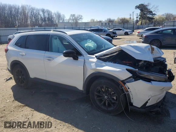 2024 Honda CR-V Sport with VIN 7FARS5H50RE003269, listed as a Copart auction lot 49986105 with 13,267 mi miles and Salvage Title. Bid and sale history available at DreamBid. Image 4.