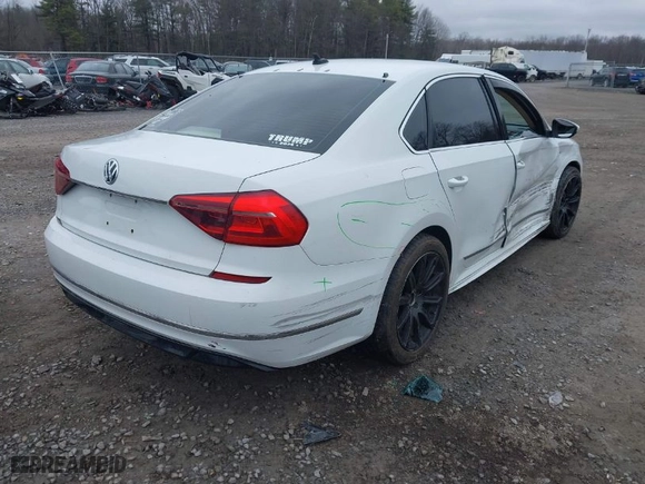 2017 Volkswagen Passat R-Line w/Comfort Pkg with VIN 1VWDT7A32HC016590, listed as a IAAI auction lot 41855085 with 166,089 mi miles. Bid and sale history available at carsss.com. Image 4.