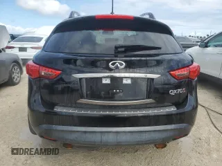 2016 Infiniti QX70 with VIN JN8CS1MU2GM670893, listed as a Copart auction lot 74888974 with Not Provided miles and Non Repairable. Bid and sale history available at DreamBid. Image 6.
