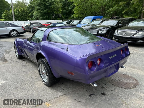 1980 Chevrolet Corvette with VIN 1Z876AS421254, listed as a Copart auction lot 59324415 with 57,651 mi miles and Clean title. Bid and sale history available at DreamBid. Image 3.
