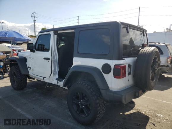 2019 Jeep Wrangler Unlimited Sport Altitude with VIN 1C4HJXDG2KW675235, listed as a Copart auction lot 54389785 with 88,825 mi miles and Salvage title. Bid and sale history available at DreamBid. Image 2.