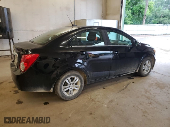 2012 Chevrolet Sonic LT with VIN 1G1JC5SH4C4189043, listed as a Copart auction lot 64846625 with Not provided miles and Salvage title. Bid and sale history available at DreamBid. Image 3.