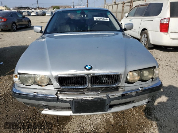 2001 BMW 7 Series 740iL with VIN WBAGH83491DP26337, listed as a Copart auction lot 87049464 with 155,453 mi miles and Clean Title. Bid and sale history available at carsss.com. Image 5.