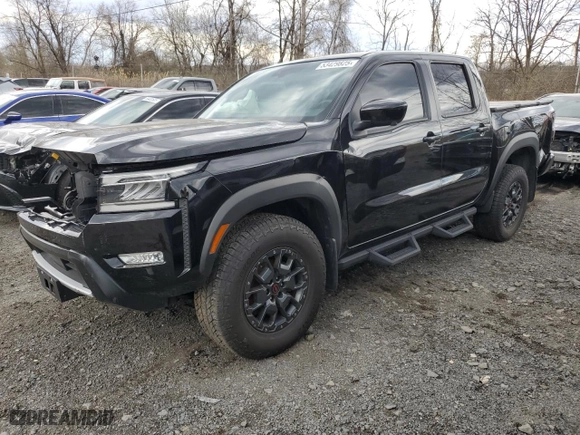 2024 Nissan Frontier PRO-4X with VIN 1N6ED1EKXRN600239, listed as a Copart auction lot 53429825 with 16,383 mi miles and Salvage Title. Bid and sale history available at carsss.com. Image 1.