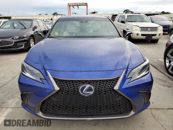 2022 Lexus ES 300h F Sport with VIN 58AGA1C12NU017408, listed as a Copart auction lot 74771444 with 11,885 mi miles and Salvage title. Bid and sale history available at DreamBid. Image 5.