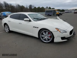 2014 Maserati Quattroporte GTS with VIN ZAM56PPA8E1073092, listed as a Copart auction lot 52827045 with 51,304 mi miles and Salvage Title. Bid and sale history available at carsss.com. Image 4.