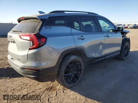 2023 GMC Terrain SLE with VIN 3GKALTEG1PL146735, listed as a Copart auction lot 44252865 with 33,767 mi miles and Salvage Title. Bid and sale history available at carsss.com. Image 3.