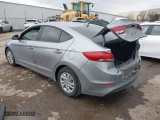 2017 Hyundai Elantra SE with VIN 5NPD74LF8HH149548, listed as a IAAI auction lot 41593452 with 153,712 mi miles. Bid and sale history available at carsss.com. Image 3.