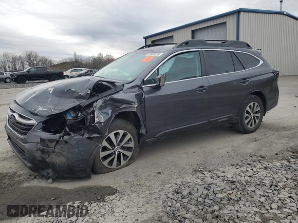 2021 Subaru Outback Premium with VIN 4S4BTADC3M3165597, listed as a Copart auction lot 53890585 with 49,687 mi miles and Salvage Title. Bid and sale history available at DreamBid. Image 1.