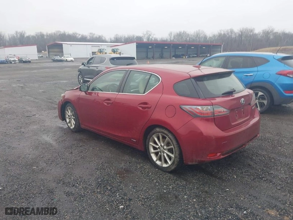 2011 Lexus CT 200h with VIN JTHKD5BH9B2031217, listed as a IAAI auction lot 41487005 with 110,831 mi miles. Bid and sale history available at carsss.com. Image 3.