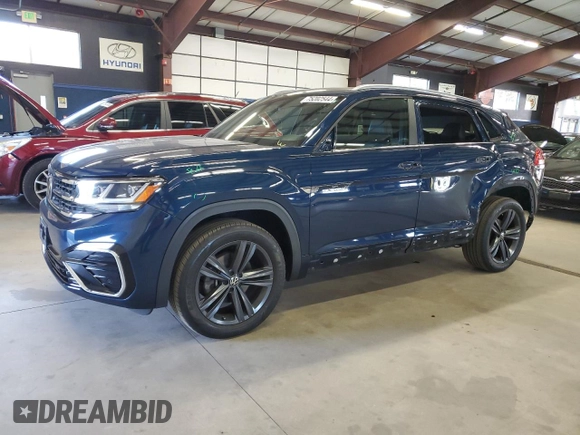 2021 Volkswagen Atlas SE z VIN 1V2RE2CA4MC203758, wystawiony jako Copart lot #75202544 z przebiegiem 35 000 mil mil oraz Szkoda całkowita • Salvage title. Historia ofert i sprzedaży dostępna na DreamBid. Obrazek 1.