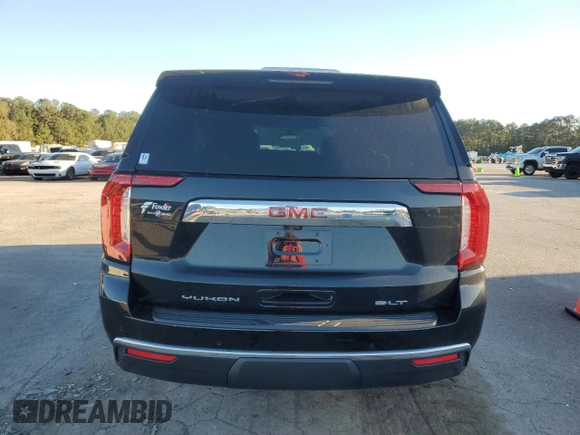 2022 GMC Yukon XL SLT with VIN 1GKS1GKD3NR277764, listed as a Copart auction lot 81778564 with 23,873 mi miles and Salvage Title. Bid and sale history available at carsss.com. Image 6.