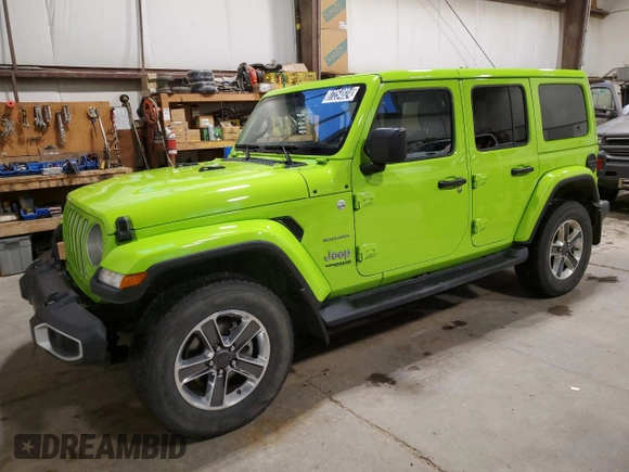 2021 Jeep Wrangler Unlimited Sahara Altitude с VIN 1C4HJXEG5MW841698, выставлен на аукционе Copart как лот 87254824 с пробегом 141 833 миль миль и Чистый • Clean title. История ставок и продаж доступна на DreamBid. Изображение 1.
