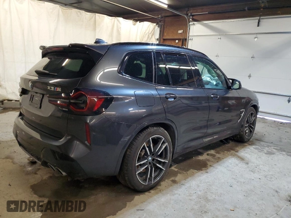 2022 BMW X3 M z VIN 5YM13EC05N9K07773, wystawiony jako Copart lot #37637963 z przebiegiem Nie podano mil oraz . Historia ofert i sprzedaży dostępna na DreamBid. Obrazek 3.