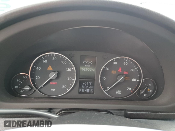 2007 Mercedes-Benz C 230 Sport with VIN WDBRF52H77E026905, listed as a Copart auction lot 58012235 with 148,975 mi miles and Salvage title. Bid and sale history available at DreamBid. Image 9.
