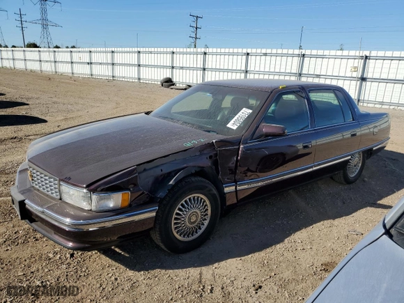 1994 Cadillac DeVille with VIN 1G6KD52B4RU249046, listed as a Copart auction lot 73195804 with 99,729 mi miles and Salvage Title. Bid and sale history available at carsss.com. Image 1.