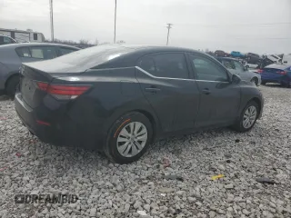 2025 Nissan Sentra S with VIN 3N1AB8BV4SY221733, listed as a Copart auction lot 47888115 with 6,100 mi miles and Salvage title. Bid and sale history available at DreamBid. Image 3.