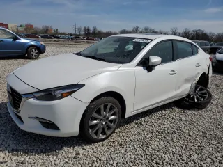 2018 Mazda 3 Grand Touring with VIN 3MZBN1W30JM165253, listed as a Copart auction lot 52159415 with 73,776 mi miles and Salvage Title. Bid and sale history available at DreamBid. Image 1.