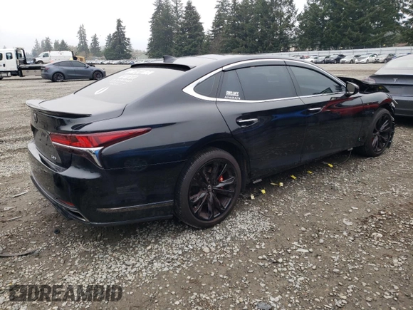 2018 Lexus LS 500 z VIN JTHC51FF3J5001811, wystawiony jako Copart lot #89018805 z przebiegiem 34 304 mil mil oraz Szkoda całkowita • Salvage title. Historia ofert i sprzedaży dostępna na DreamBid. Obrazek 3.