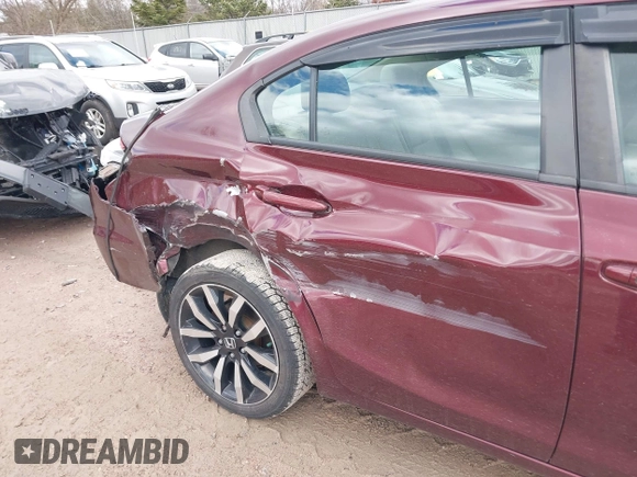 2014 Honda Civic EX-L with VIN 19XFB2F98EE049497, listed as a IAAI auction lot 42011129 with 132,580 mi miles and . Bid and sale history available at DreamBid. Image 6.