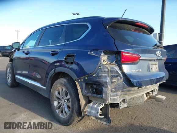 2019 Hyundai Santa Fe SE z VIN 5NMS23AD8KH096209, wystawiony jako IAAI lot #42235035 z przebiegiem 76 543 mil mil oraz . Historia ofert i sprzedaży dostępna na DreamBid. Obrazek 3.