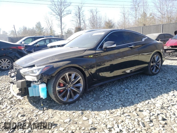 2022 Infiniti Q60 Red Sport 400 with VIN JN1FV7LL3NM680313, listed as a Copart auction lot 40974084 with 17,527 mi miles and . Bid and sale history available at DreamBid. Image 1.