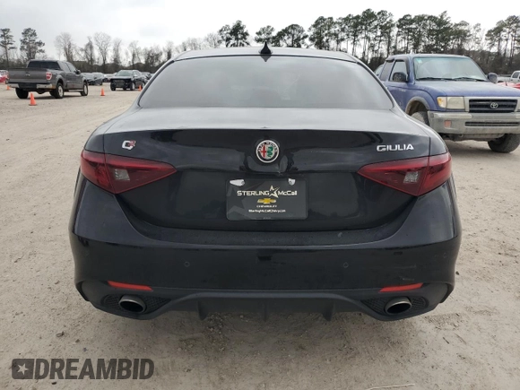 2018 Alfa Romeo Giulia Ti Sport with VIN ZARFAECN3J7593265, listed as a Copart auction lot 41081103 with 37,823 mi miles. Bid and sale history available at carsss.com. Image 6.