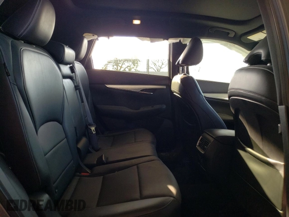 2021 Infiniti QX50 LUXE with VIN 3PCAJ5BA3MF106762, listed as a Copart auction lot 43693113 with 19,382 mi miles. Bid and sale history available at carsss.com. Image 10.