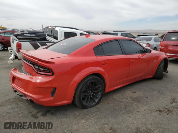2021 Dodge Charger Scat Pack Widebody with VIN 2C3CDXGJ2MH540691, listed as a Copart auction lot 47871535 with 82,582 mi miles and Salvage Title. Bid and sale history available at carsss.com. Image 3.