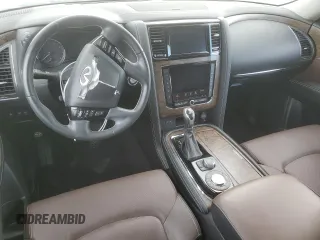 2021 Infiniti QX80 LUXE with VIN JN8AZ2AF6M9721468, listed as a Copart auction lot 56313704 with 23,748 mi miles and Salvage Title. Bid and sale history available at carsss.com. Image 8.