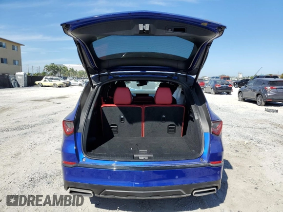 2023 Acura MDX w/A-Spec Package with VIN 5J8YE1H05PL012993, listed as a Copart auction lot 48741905 with 25,583 mi miles and Salvage Title. Bid and sale history available at carsss.com. Image 6.