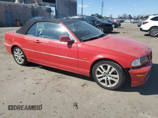 2002 BMW 3 Series 330Ci with VIN WBABS53422JU89428, listed as a Copart auction lot 47405845 with 127,895 mi miles and Salvage Title. Bid and sale history available at carsss.com. Image 4.