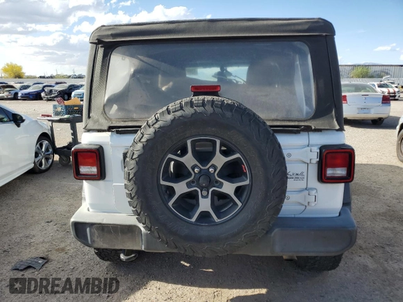 2018 Jeep Wrangler Unlimited Sport with VIN 1C4HJXDN0JW298109, listed as a Copart auction lot 52991795 with 94,445 mi miles and Salvage title. Bid and sale history available at DreamBid. Image 6.