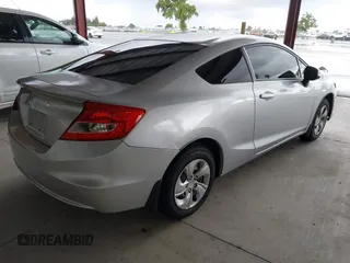 2013 Honda Civic Cpe LX with VIN 2HGFG3B54DH518888, listed as a IAAI auction lot 41943970 with 92,750 mi miles. Bid and sale history available at carsss.com. Image 4.