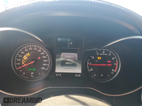 2018 Mercedes-Benz C 43 AMG with VIN WDDWJ6EB0JF668017, listed as a Copart auction lot 43320755 with 99,017 mi miles and Salvage Title. Bid and sale history available at DreamBid. Image 9.