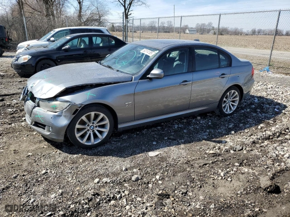 2011 BMW 3 Series 328i xDrive with VIN WBAPK5G54BNN30224, listed as a Copart auction lot 50314185 with 156,222 mi miles and Salvage Title. Bid and sale history available at carsss.com. Image 1.