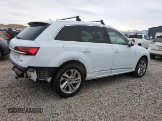 2021 Audi Q7 Premium with VIN WA1AJAF71MD023923, listed as a Copart auction lot 42857925 with 81,346 mi miles and Salvage Title. Bid and sale history available at carsss.com. Image 3.